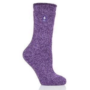 Heat holders xtra warm Women's Twist Socks purple  size 5-9